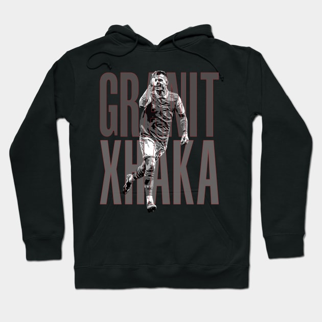 granit xhaka Hoodie by StoneSoccer